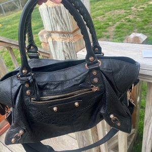 Balenciaga Part Time Black Rose Gold Hardware